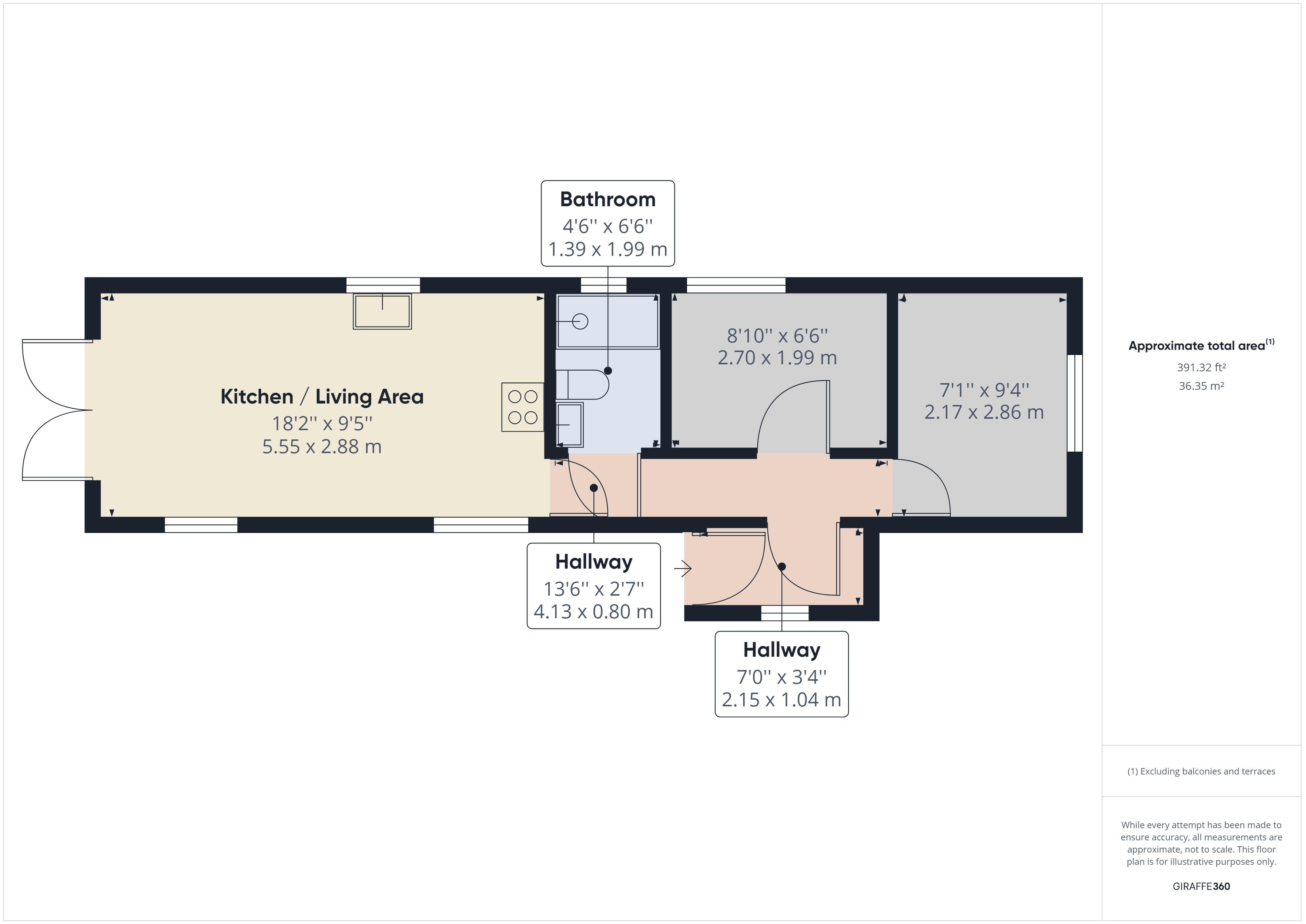2 bed park home for sale in Kingsmead Park, Rochester - Property Floorplan