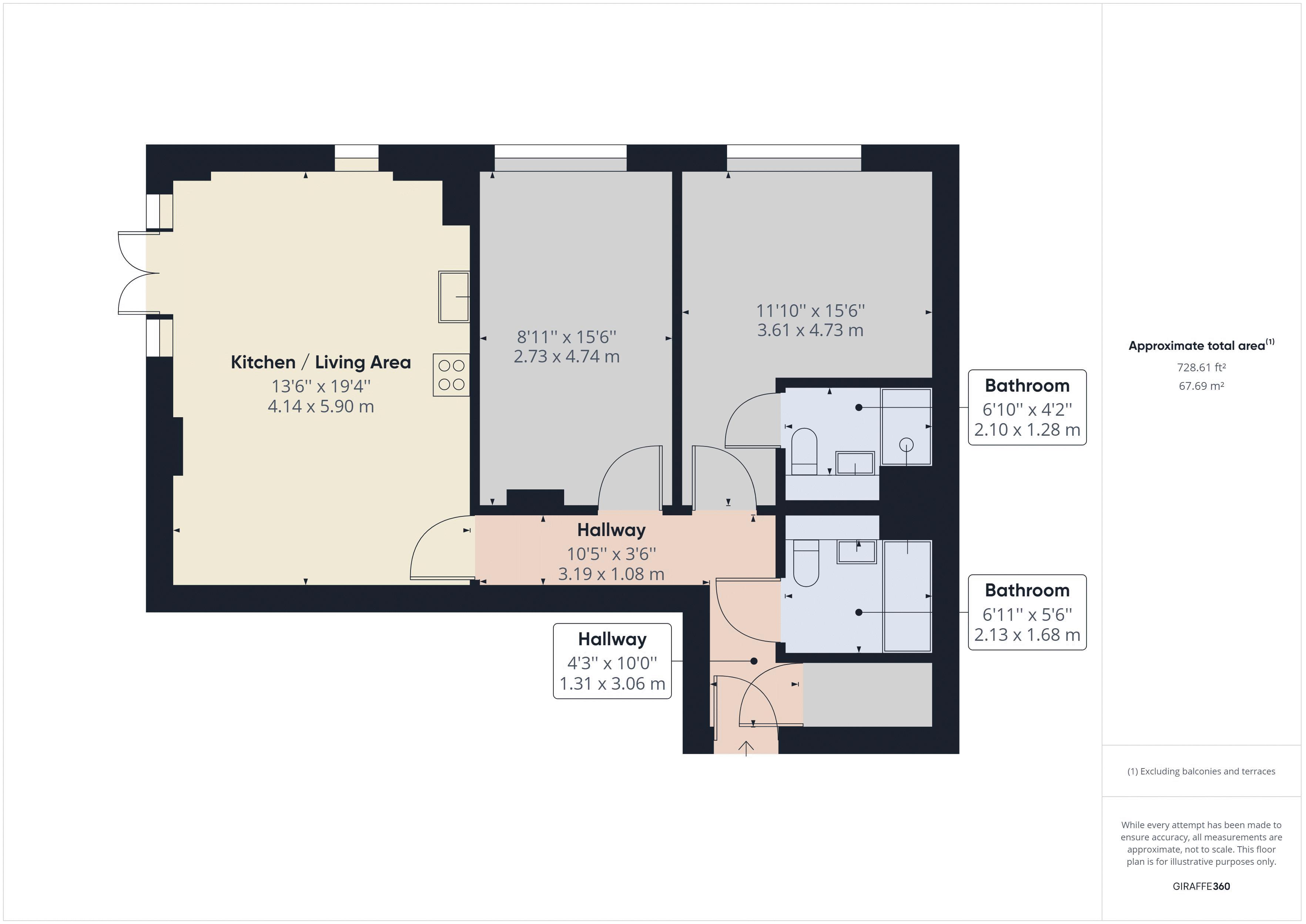To rent in Corys Lane, Rochester - Property Floorplan