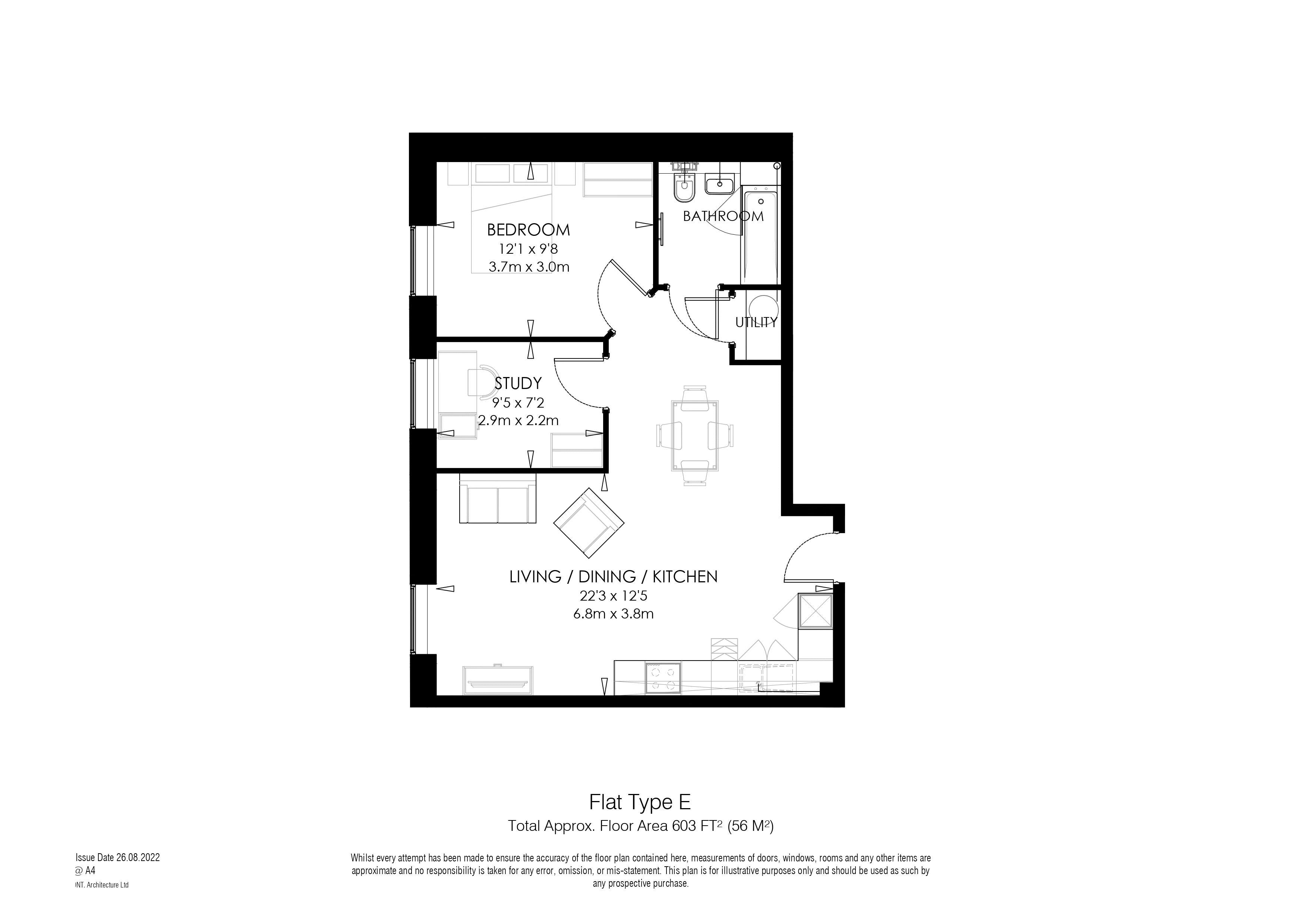 2 bed to rent in Royal Sovereign House, Chatham Maritime - Property Floorplan