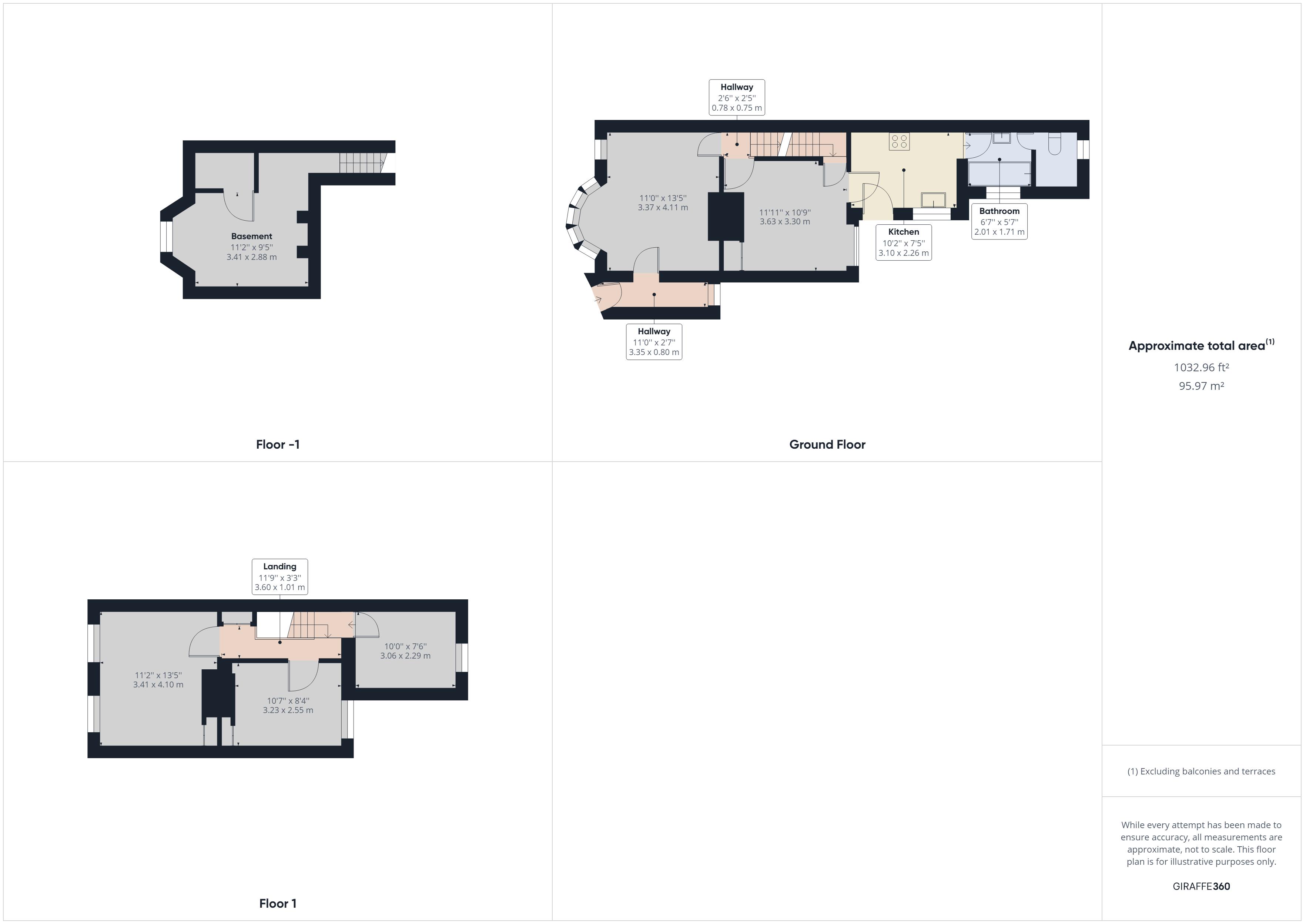 3 bed house to rent in Napier Road, Gillingham - Property Floorplan