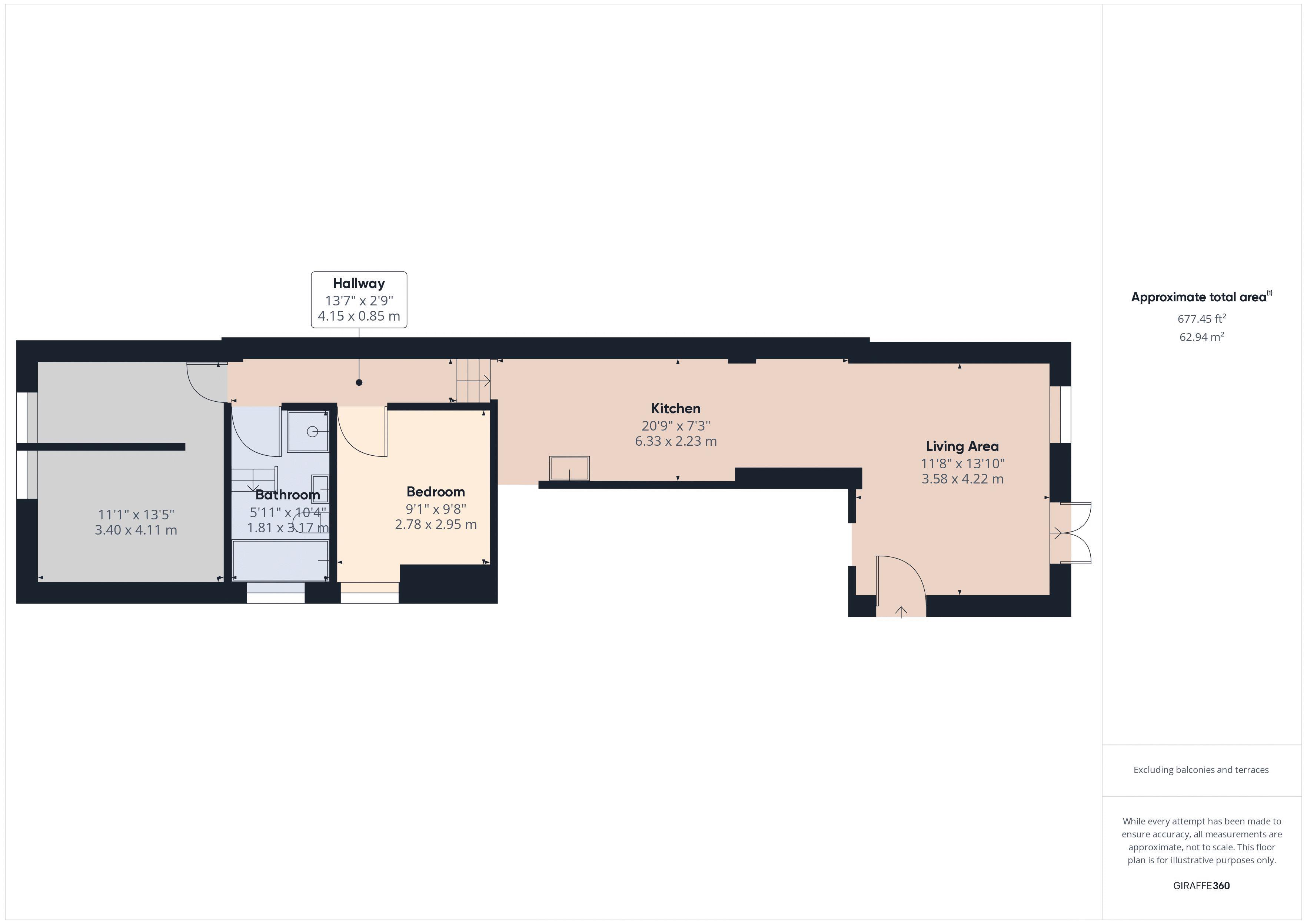 2 bed flat for sale in Cooling Road, Rochester - Property Floorplan