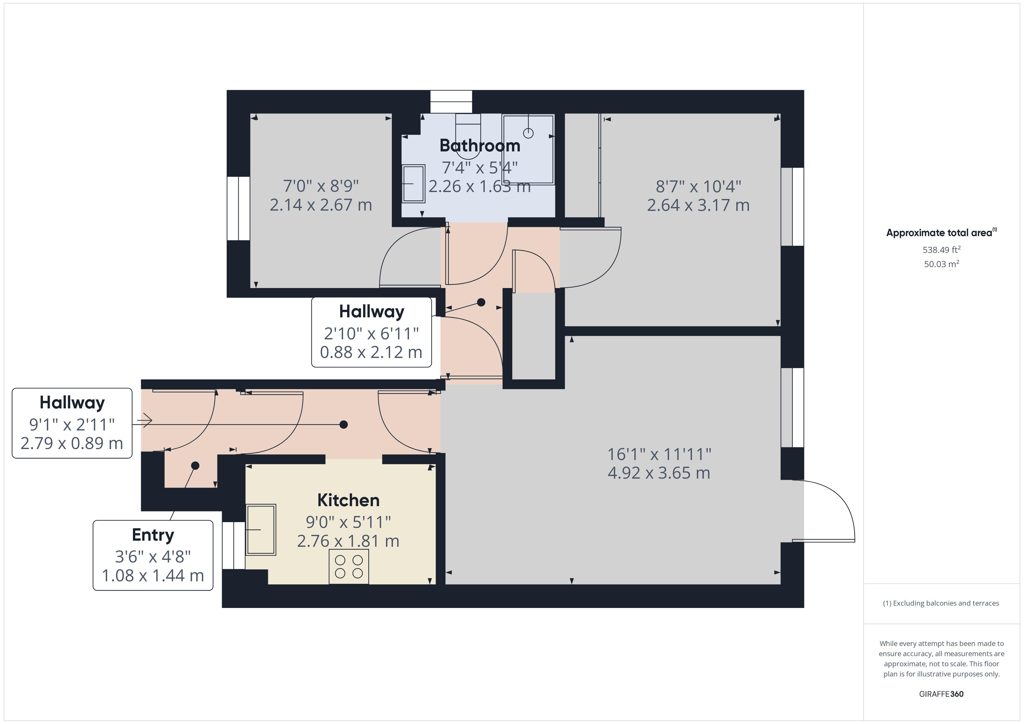 2 bed for sale in Flack Gardens, Rochester - Property Floorplan