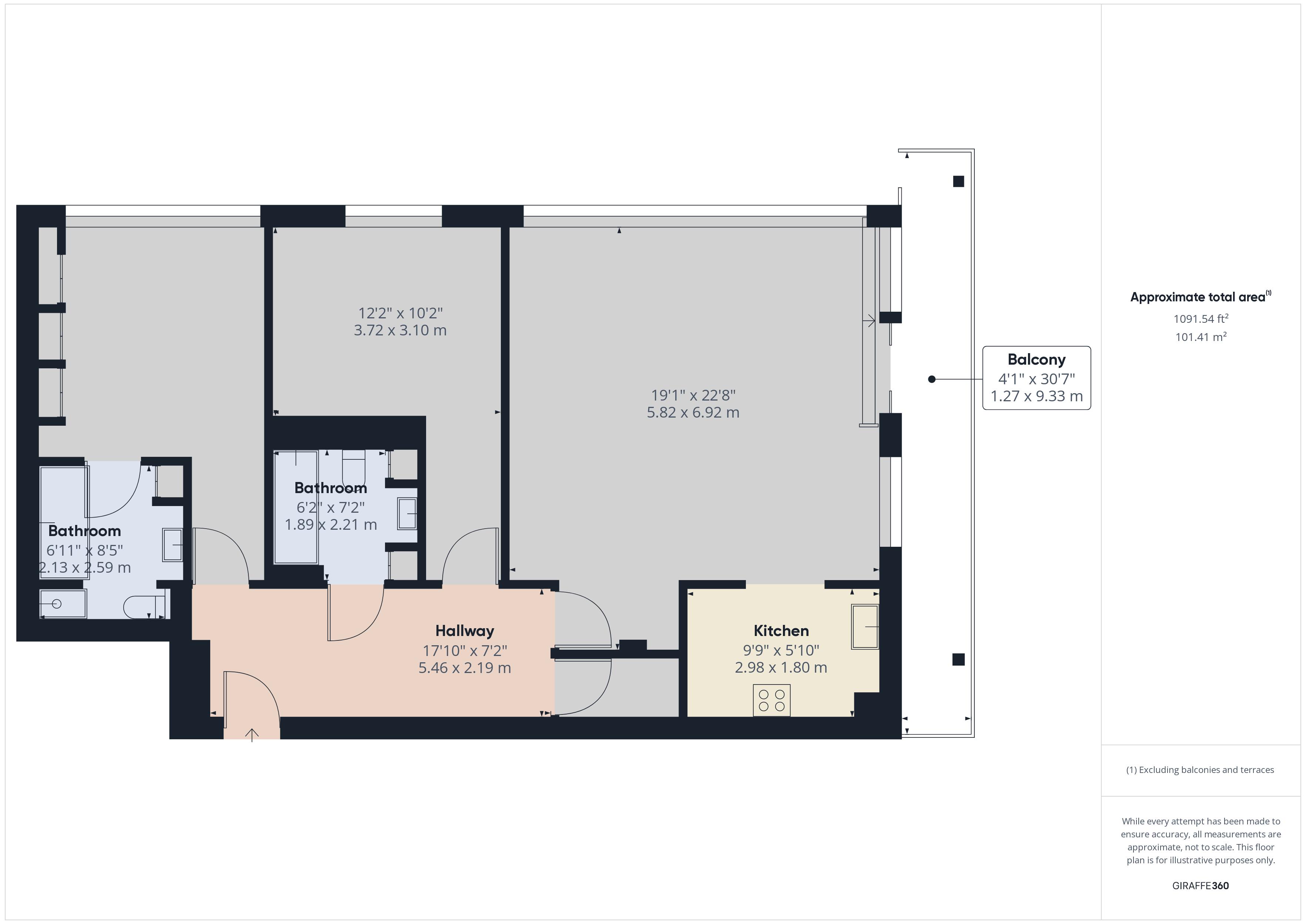 2 bed for sale in South Quay Square, London - Property Floorplan