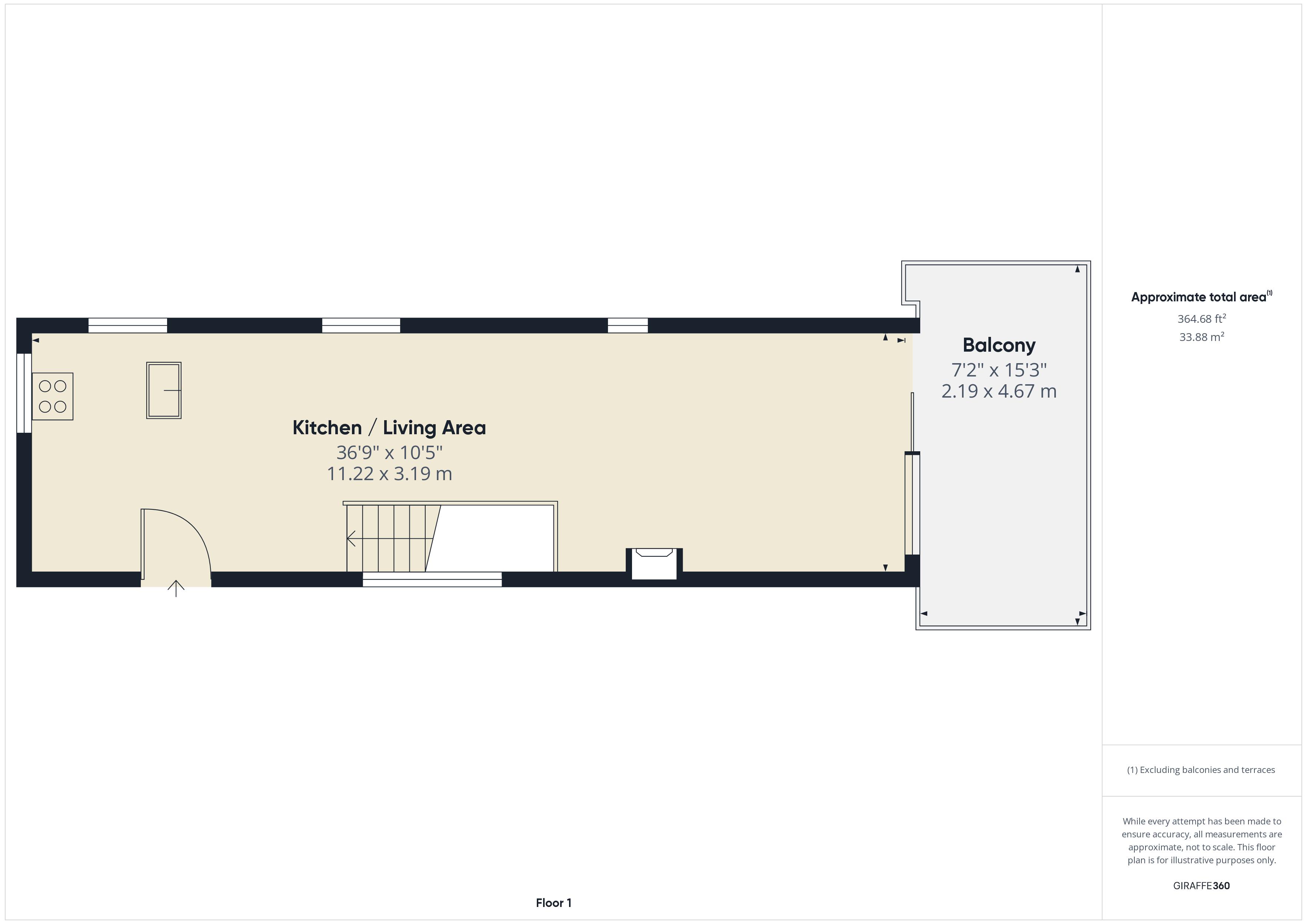 2 bed house boat for sale in Knight Road, Rochester - Property Floorplan