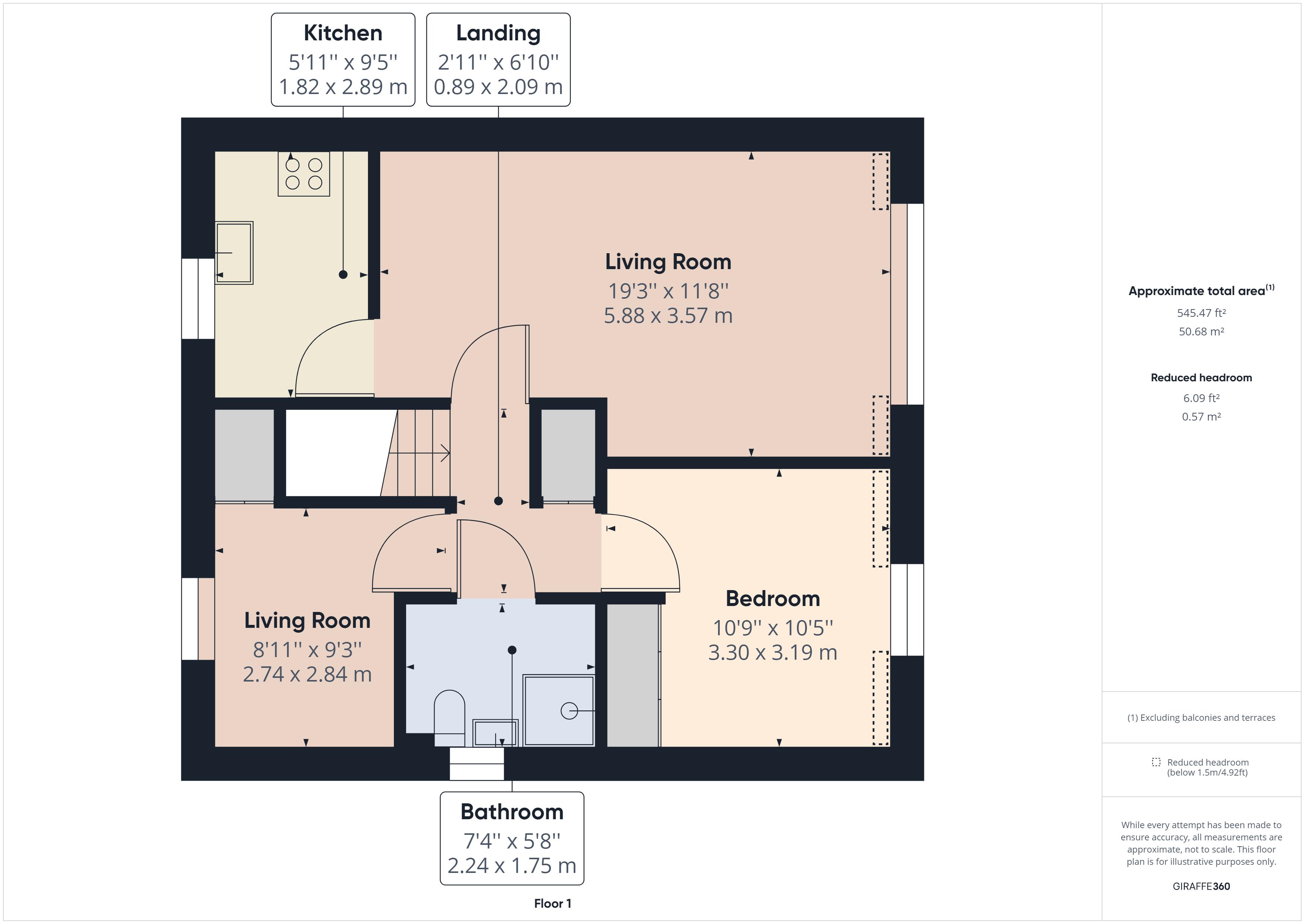 2 bed flat for sale in Flack Gardens, Rochester - Property Floorplan