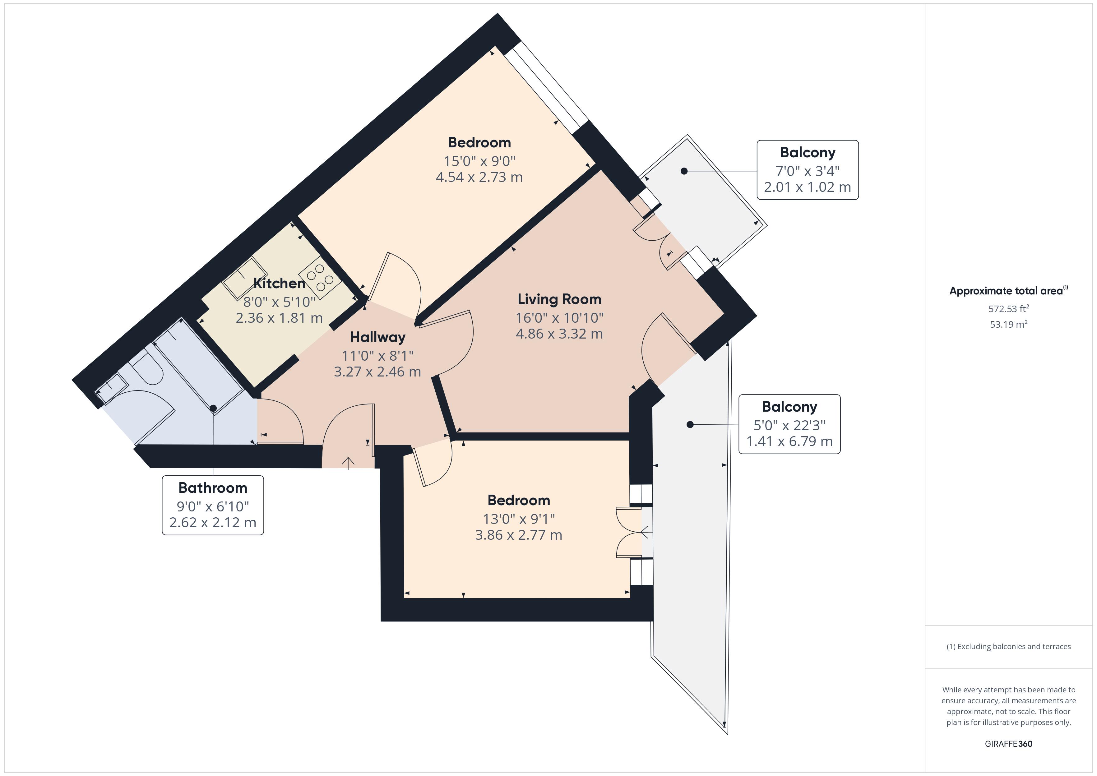 2 bed for sale in Ship Yard, London - Property Floorplan