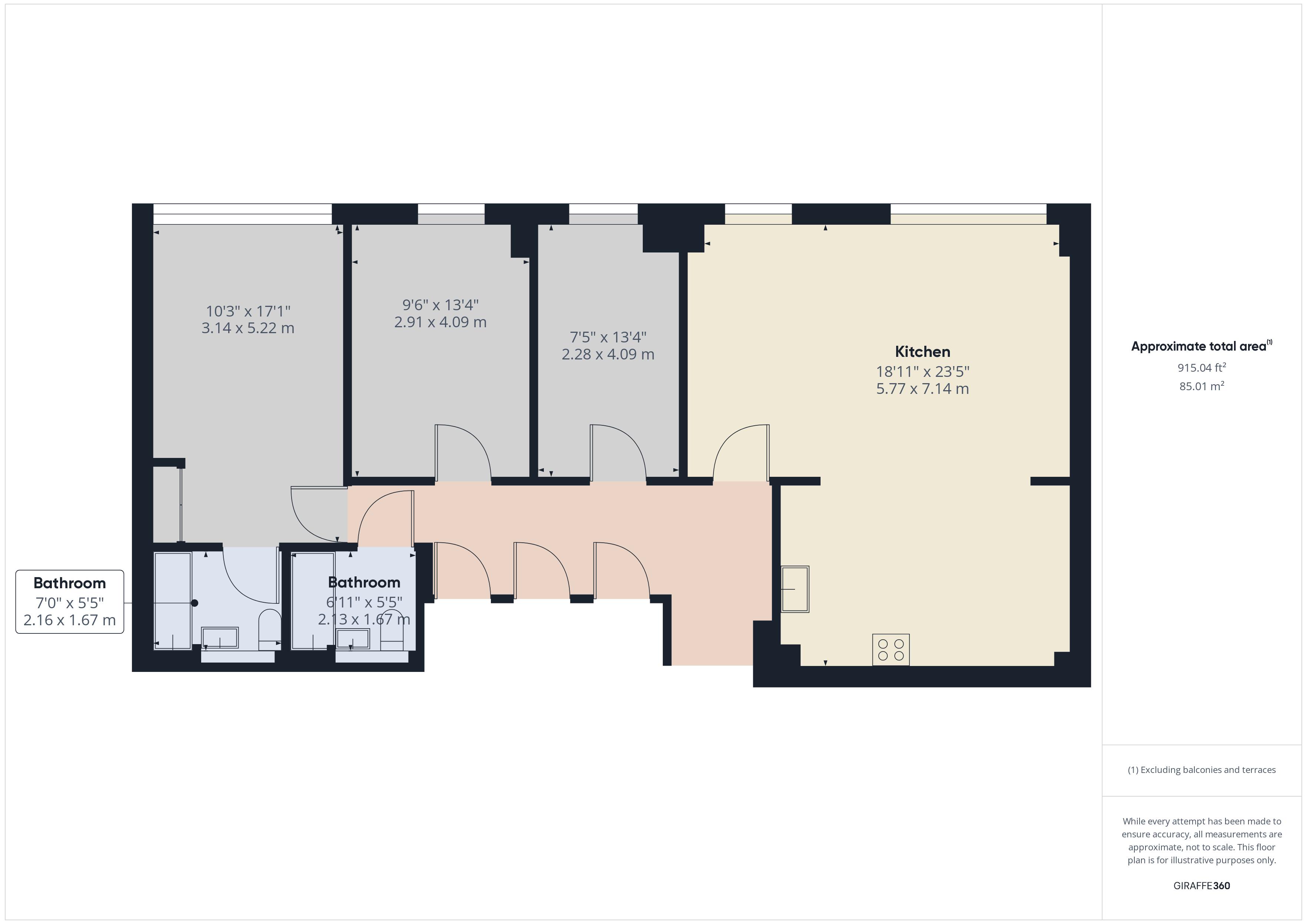 3 bed for sale in Cassilis Road, London - Property Floorplan