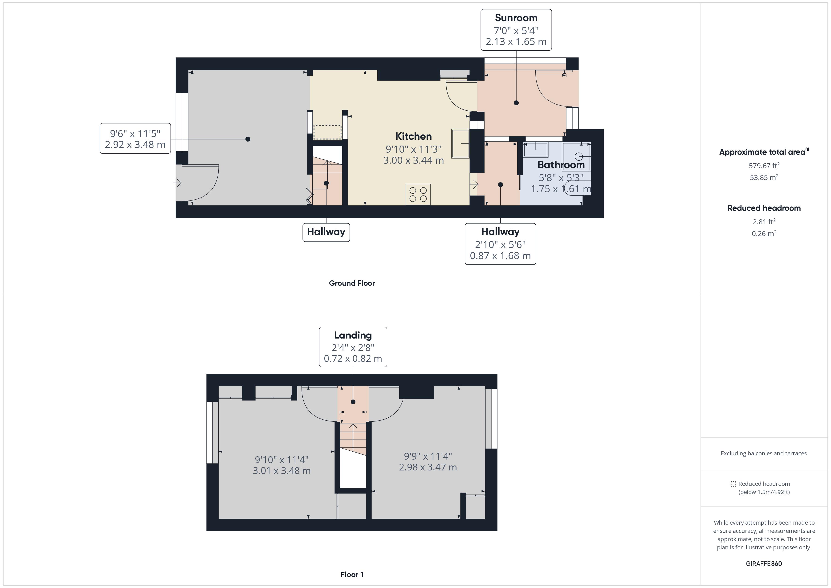 2 bed house for sale in Castle Street, Rochester - Property Floorplan