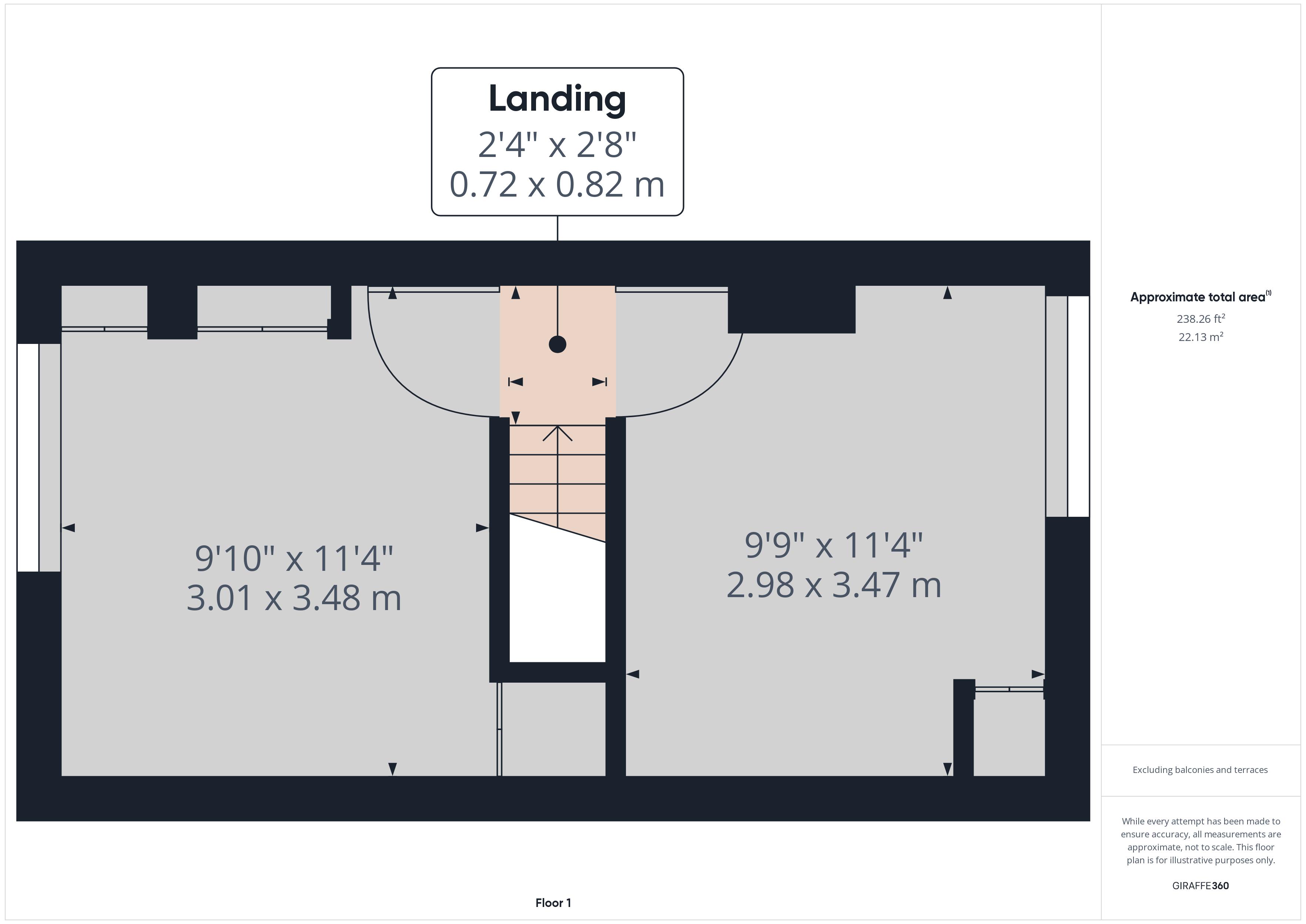 2 bed house for sale in Castle Street, Rochester - Property Floorplan