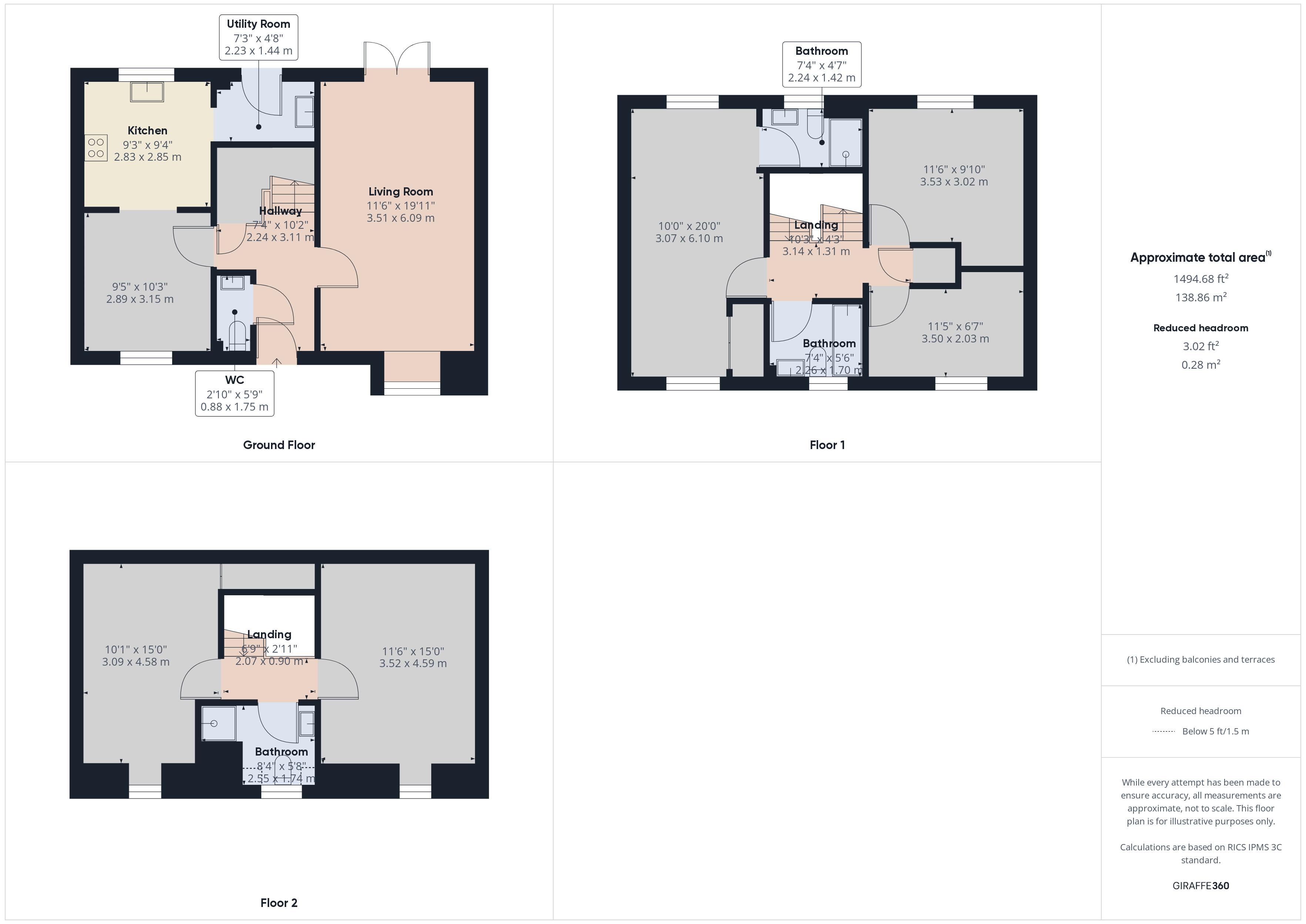 5 bed house for sale in Fitzgilbert Close, Gillingham - Property Floorplan