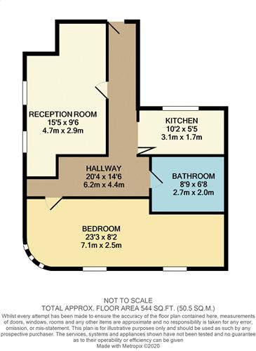 1 bed flat for sale in High Street, Gillingham - Property Floorplan