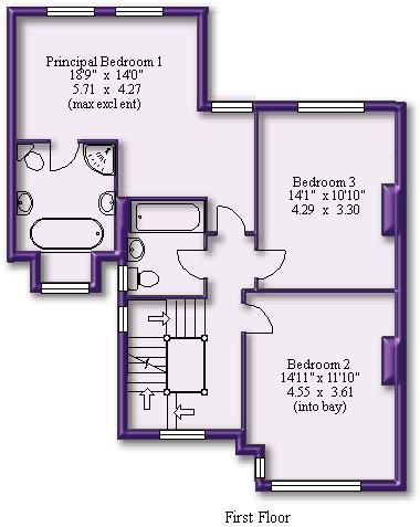 4 bed semi-detached house to rent in Westgate, Altrincham - Property Floorplan