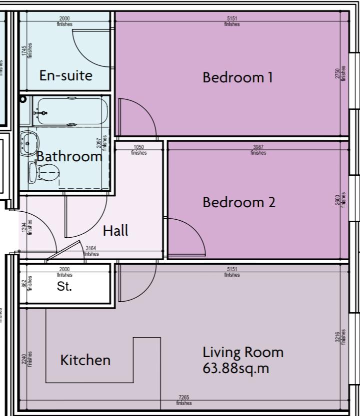 2 bed apartment to rent in Woodfield Road, Altrincham - Property Floorplan