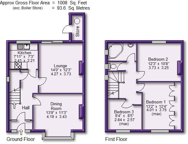 3 bed semi-detached house for sale in Walton Road, Sale - Property Floorplan