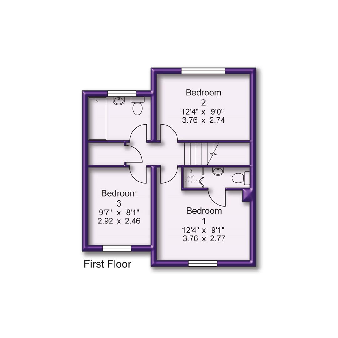 3 bed mews house for sale in Emery Close, Altrincham - Property Floorplan