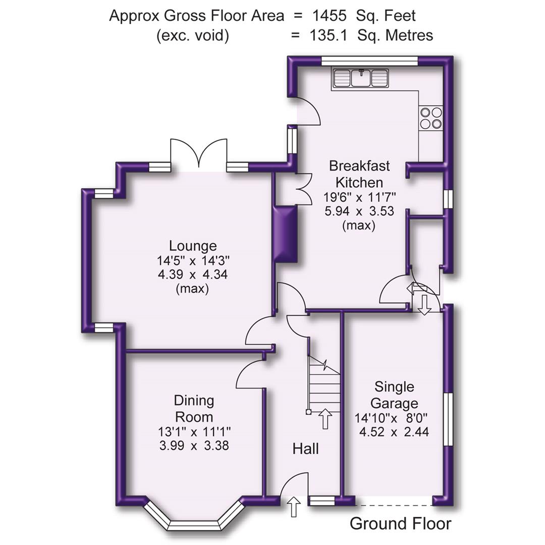 4 bed detached house for sale in Greenhill Road, Altrincham - Property Floorplan