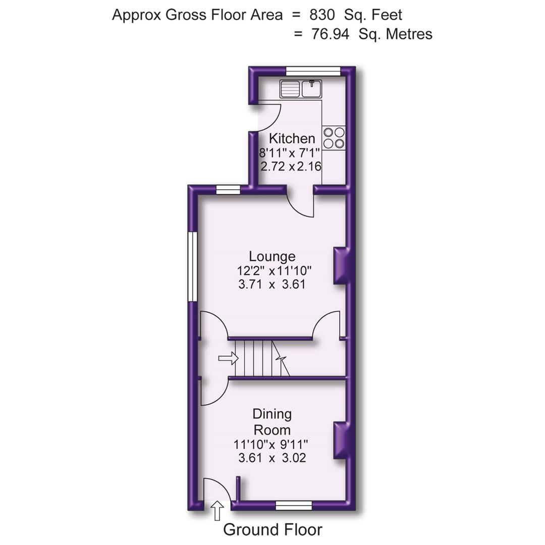 2 bed end of terrace house for sale in Sycamore Street, Sale - Property Floorplan