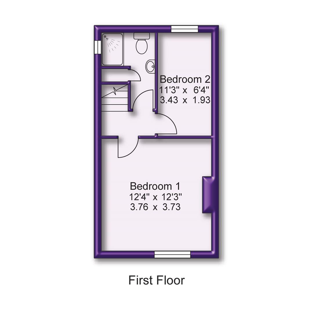 2 bed end of terrace house for sale in Harley Road, Sale - Property Floorplan