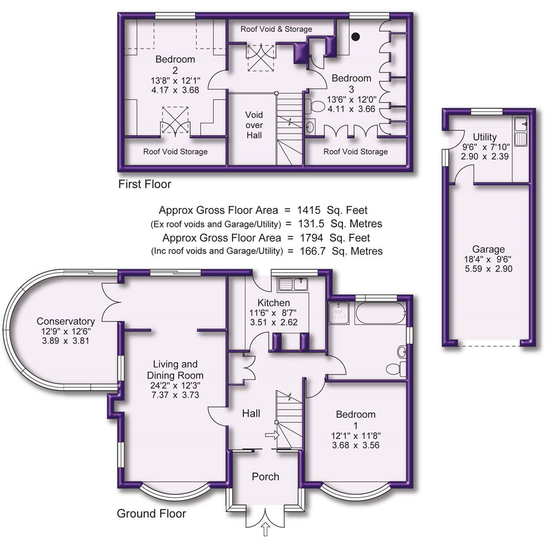 3 bed bungalow for sale in Shay Lane, Altrincham - Property Floorplan