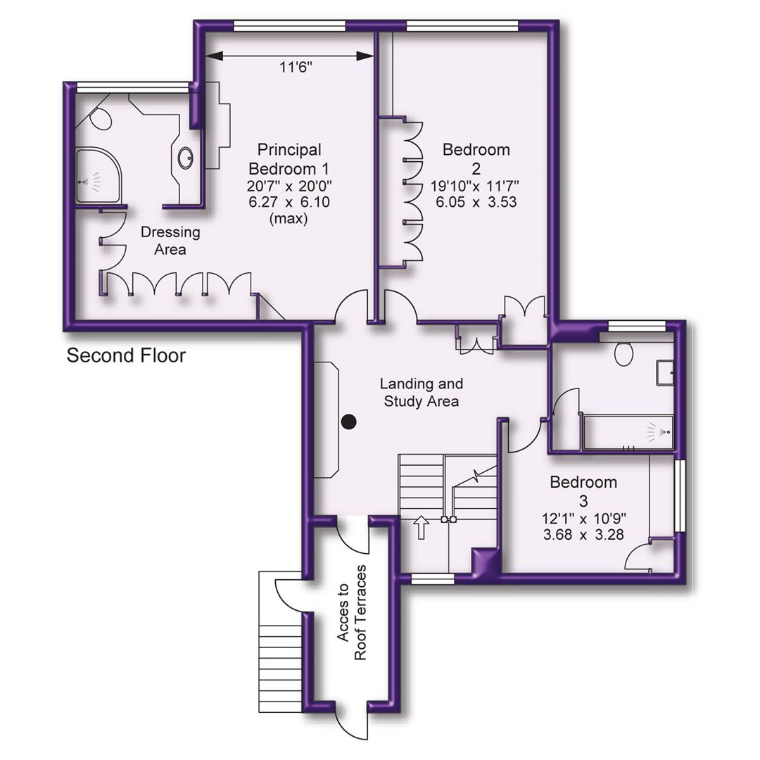 3 bed duplex for sale in Westfield, Altrincham - Property Floorplan