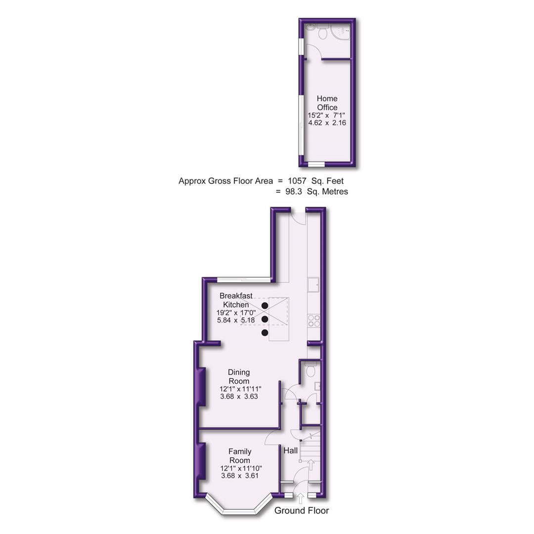 3 bed semi-detached house for sale in Bollin Drive, Altrincham - Property Floorplan