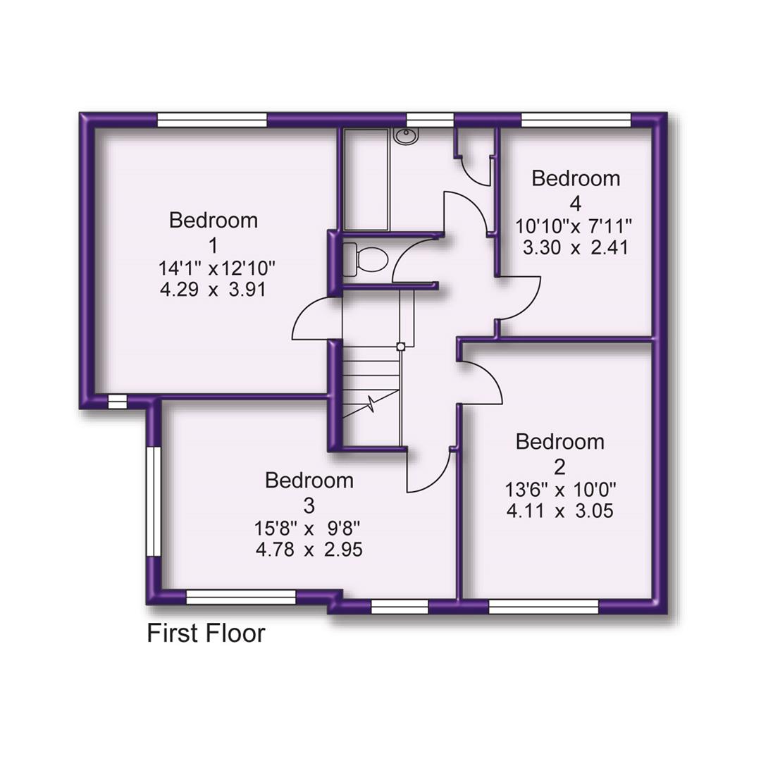 4 bed detached house for sale in Irlam Road, Greater Manchester - Property Floorplan