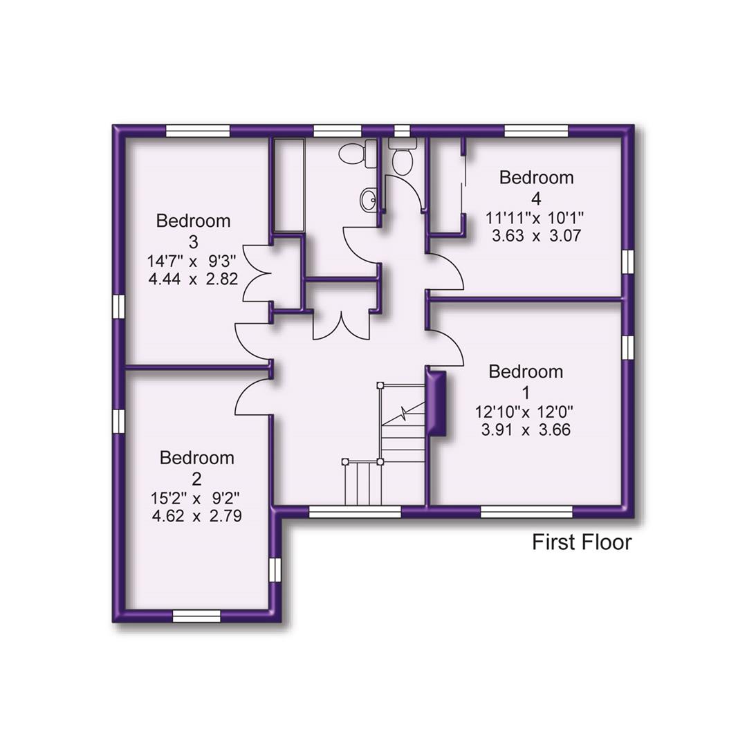 4 bed detached house for sale in Blackcarr Road, Manchester - Property Floorplan