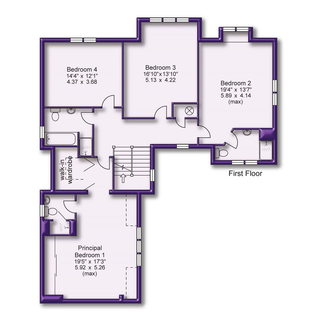 4 bed detached house for sale in Bonville Road, Altrincham - Property Floorplan