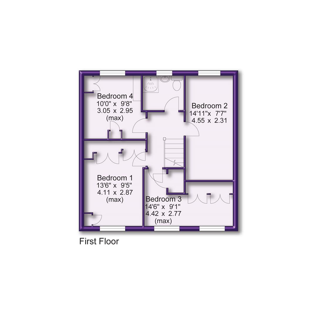 4 bed semi-detached house for sale in Firtree Avenue, Sale - Property Floorplan