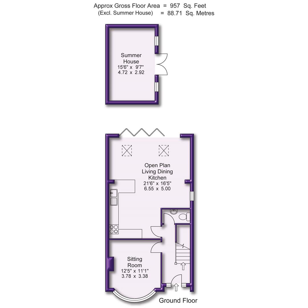 3 bed semi-detached house for sale in Bamber Avenue, Sale - Property Floorplan