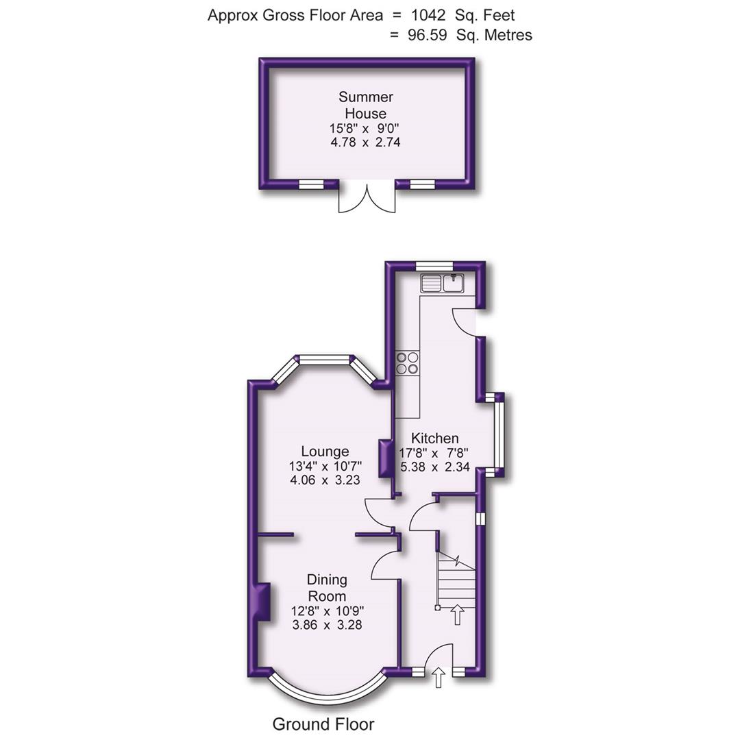 3 bed semi-detached house for sale in Craddock Road, Sale - Property Floorplan