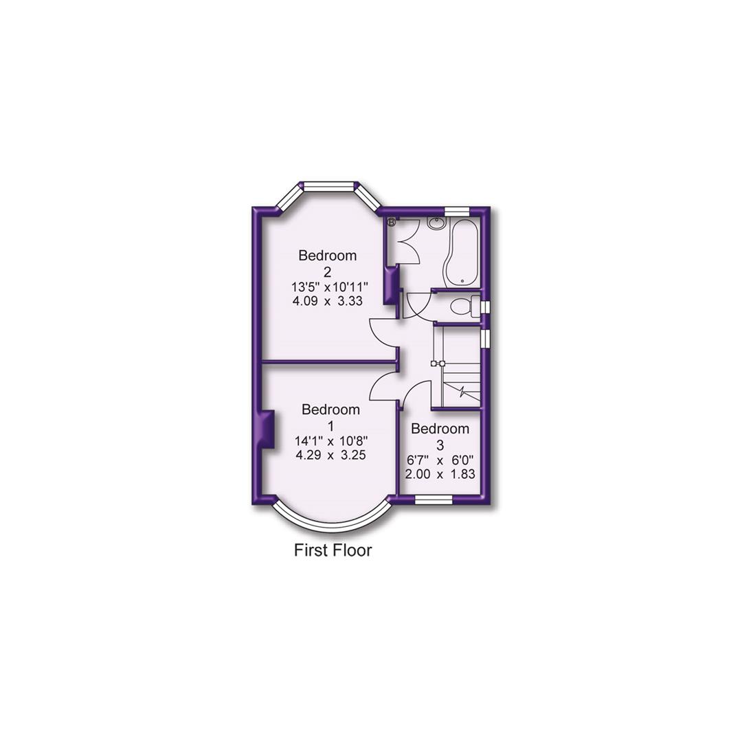 3 bed semi-detached house for sale in Craddock Road, Sale - Property Floorplan