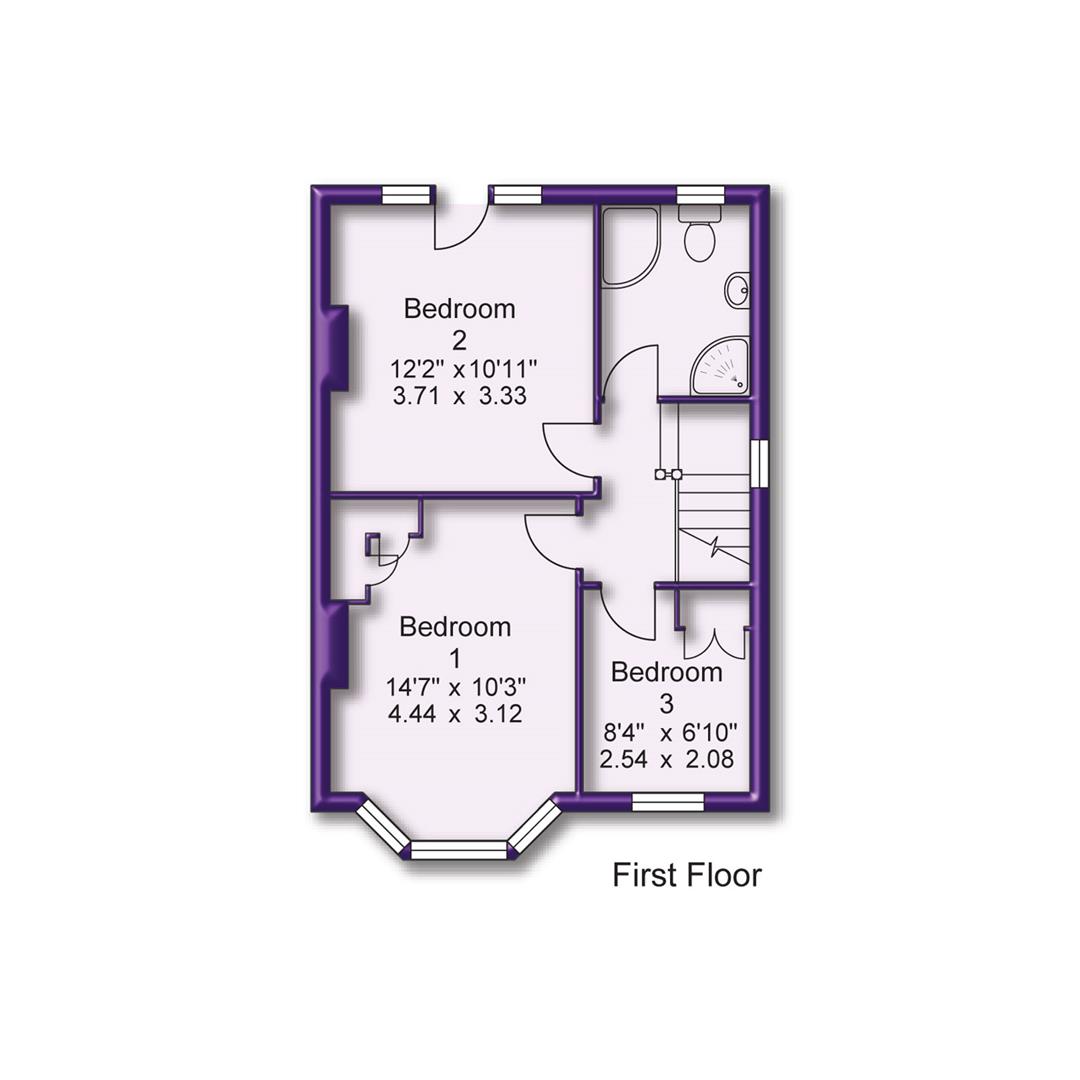 3 bed semi-detached house for sale in Leith Avenue, Sale - Property Floorplan