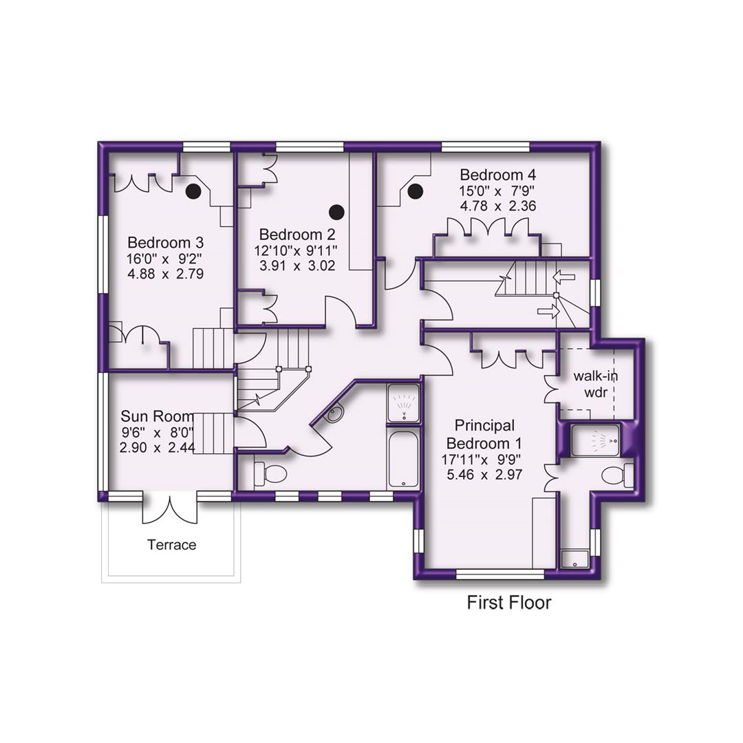 5 bed detached house for sale in Wood Lane, Altrincham - Property Floorplan