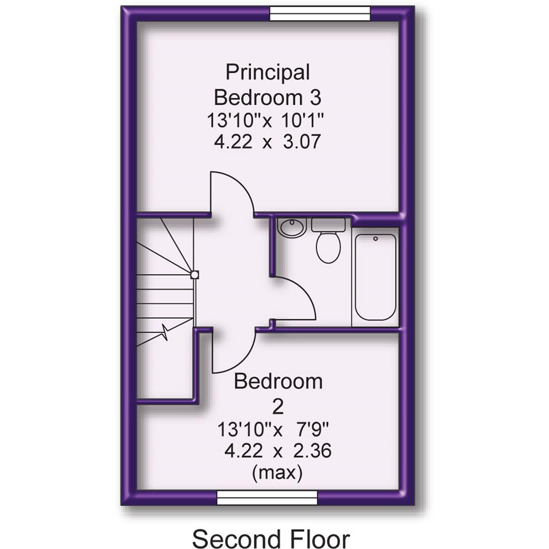 3 bed town house for sale in Weldon Road, Altrincham - Property Floorplan