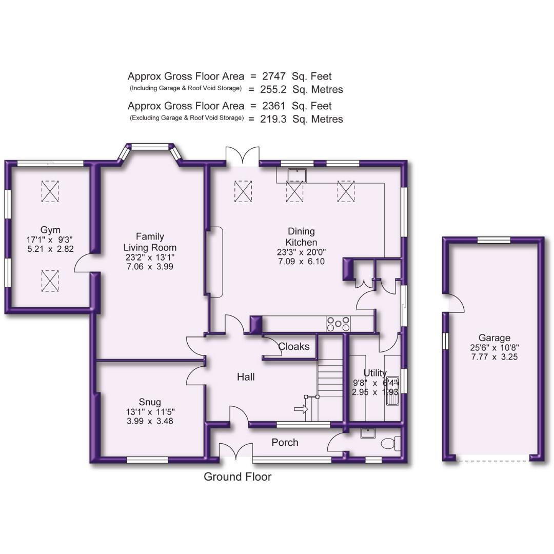 4 bed detached house for sale in Reddy Lane, Altrincham - Property Floorplan