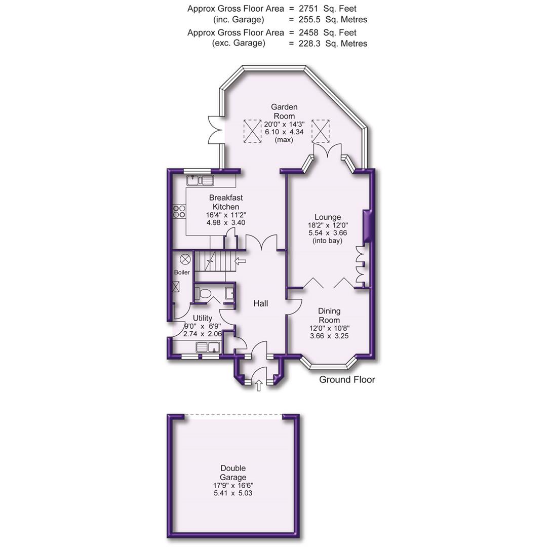 4 bed semi-detached house for sale in East Downs Road, Altrincham - Property Floorplan