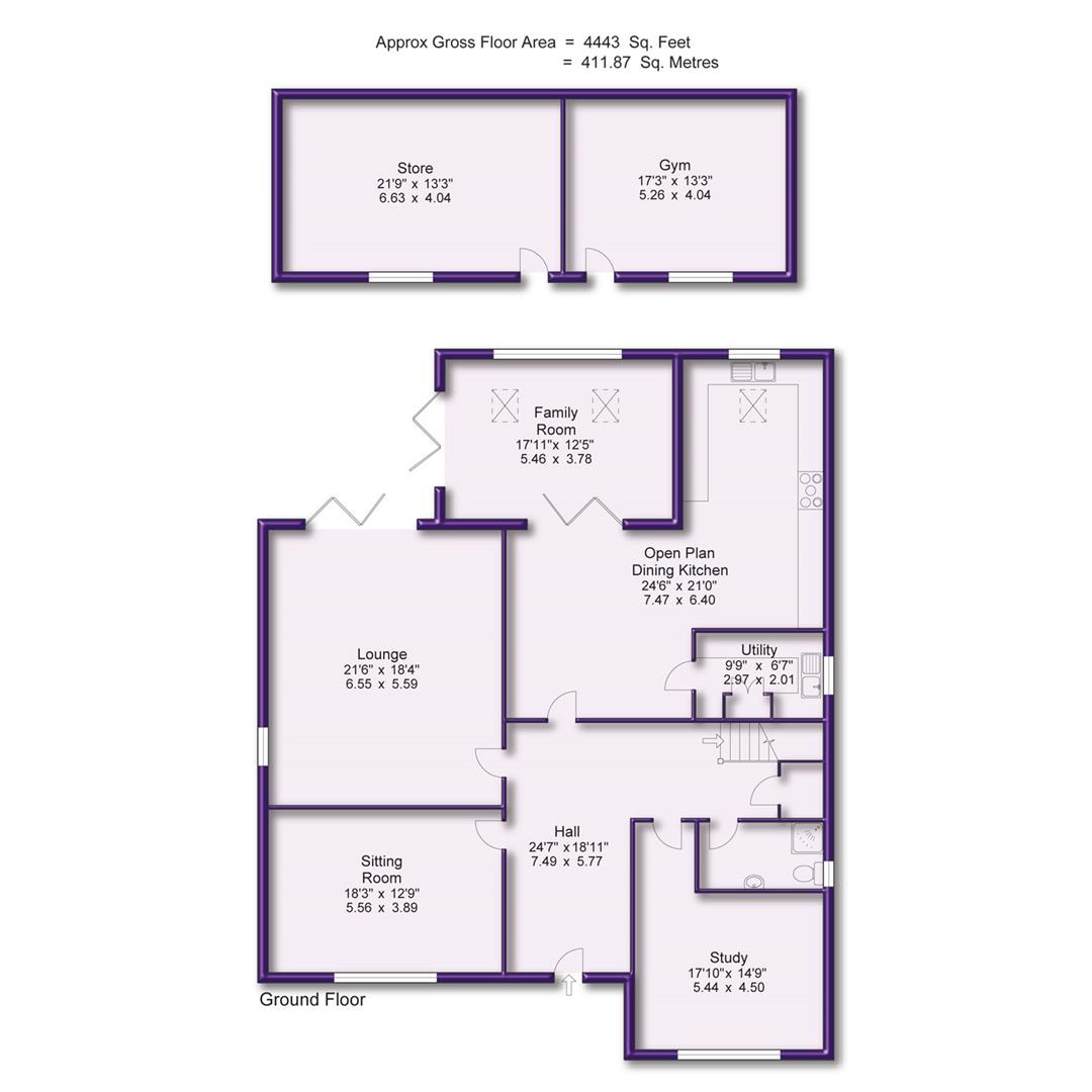 6 bed detached house for sale in Brooklands Road, Manchester - Property Floorplan