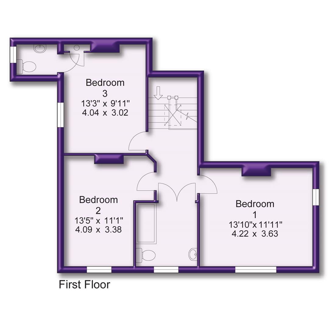 3 bed semi-detached house for sale in Marsland Road, Sale - Property Floorplan