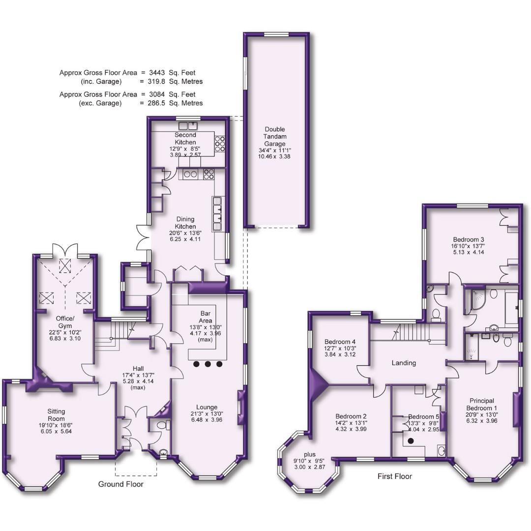 5 bed detached house to rent in Hale Road, Altrincham - Property Floorplan