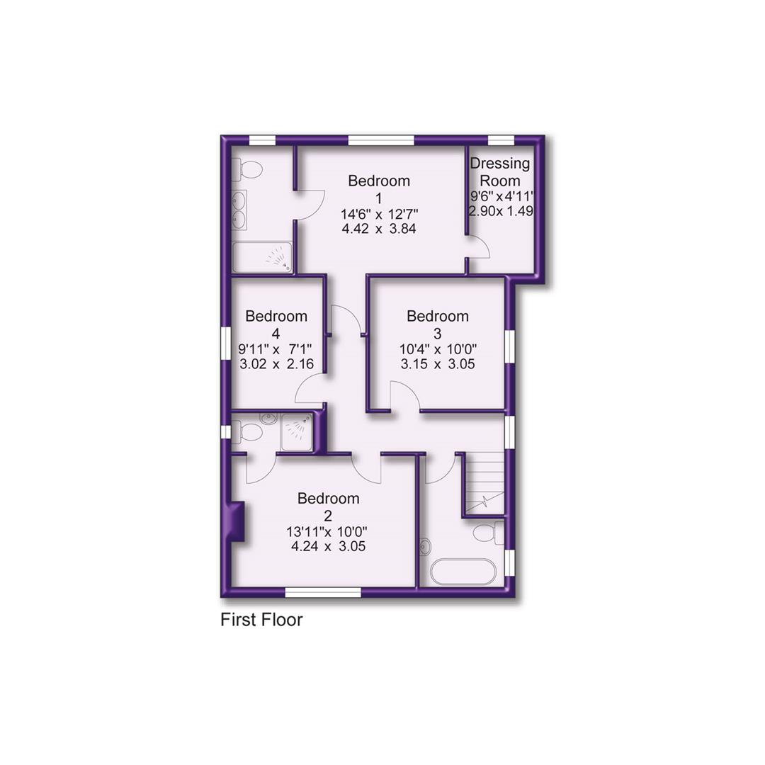 4 bed detached house for sale in Rutland Lane, Sale - Property Floorplan