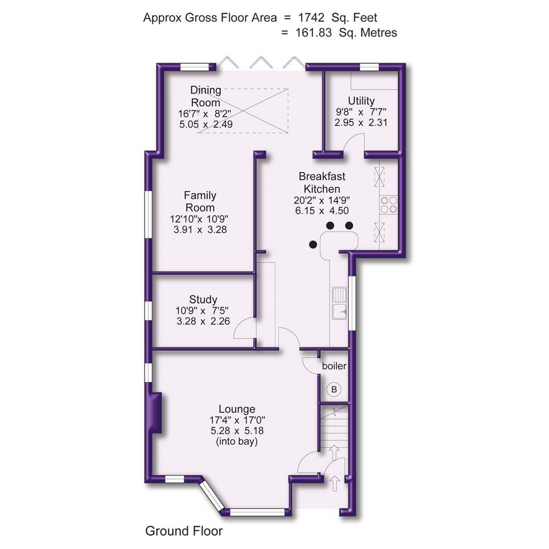 4 bed detached house for sale in Rutland Lane, Sale - Property Floorplan