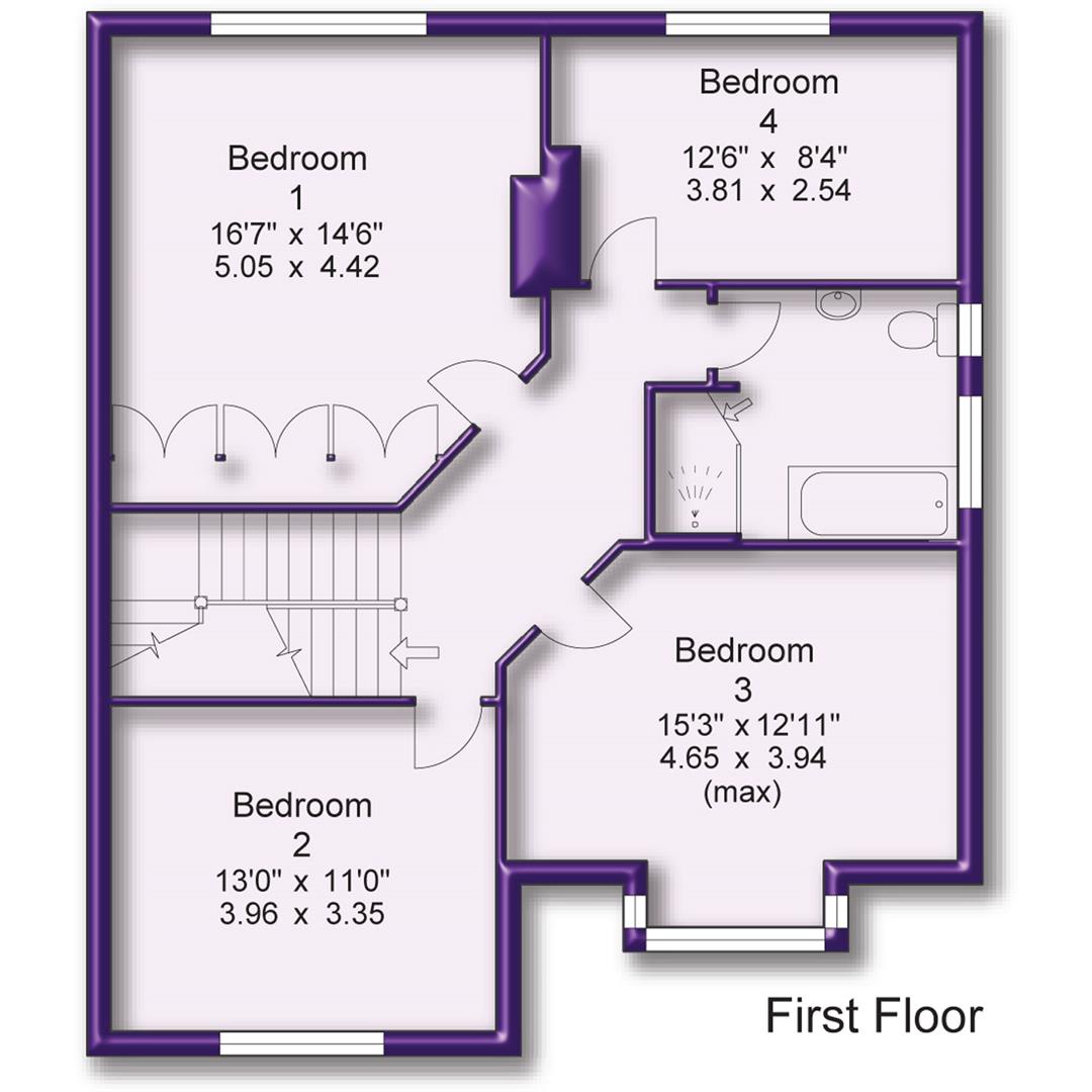 5 bed semi-detached house for sale in Rivington Road, Altrincham - Property Floorplan