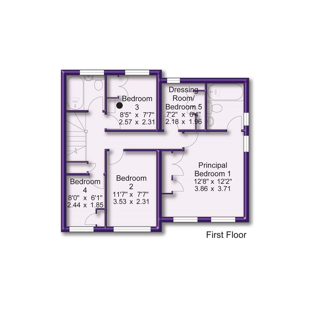 5 bed semi-detached house for sale in Plover Drive, Altrincham - Property Floorplan