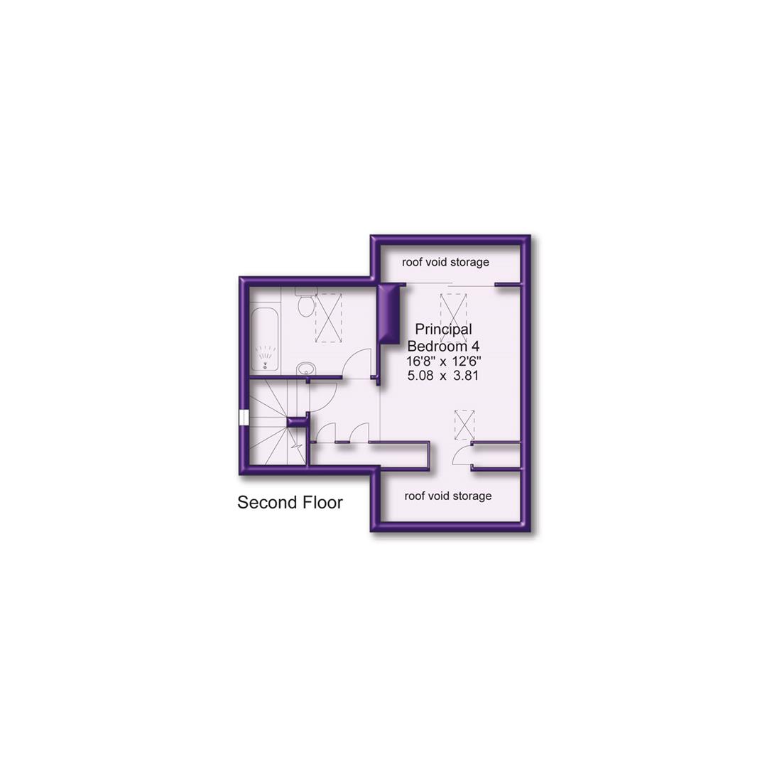 4 bed end of terrace house for sale in The Mount, Altrincham - Property Floorplan