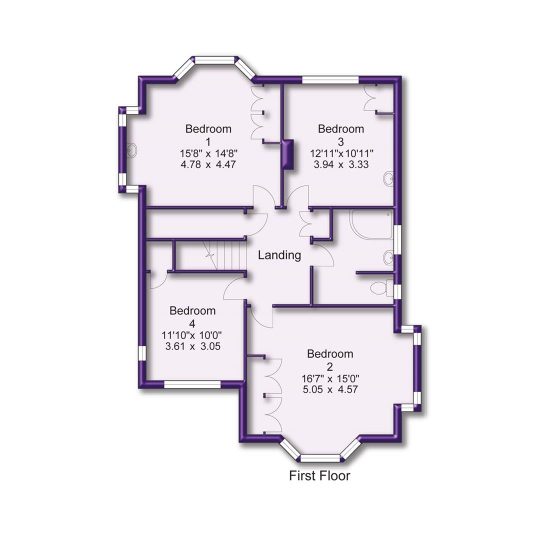 4 bed detached house for sale in Brooklands Road, Sale - Property Floorplan