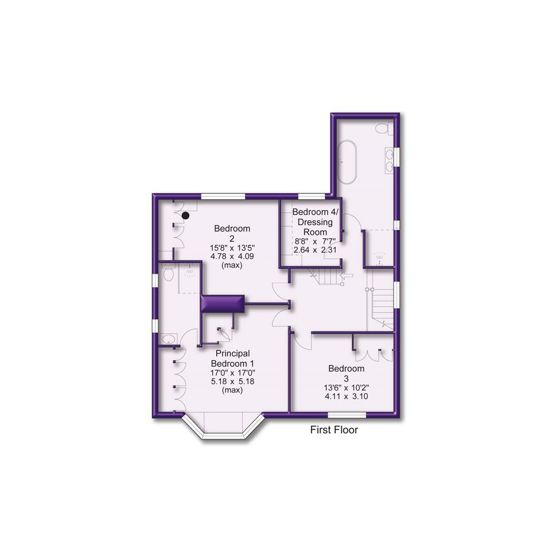 4 bed detached house for sale in Graysands Road, Altrincham - Property Floorplan
