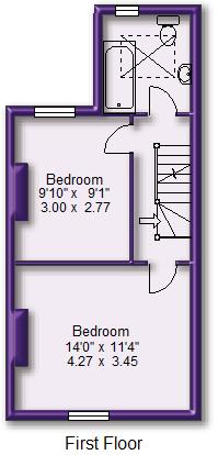 3 bed terraced house to rent in Byrom Street, Altrincham - Property Floorplan