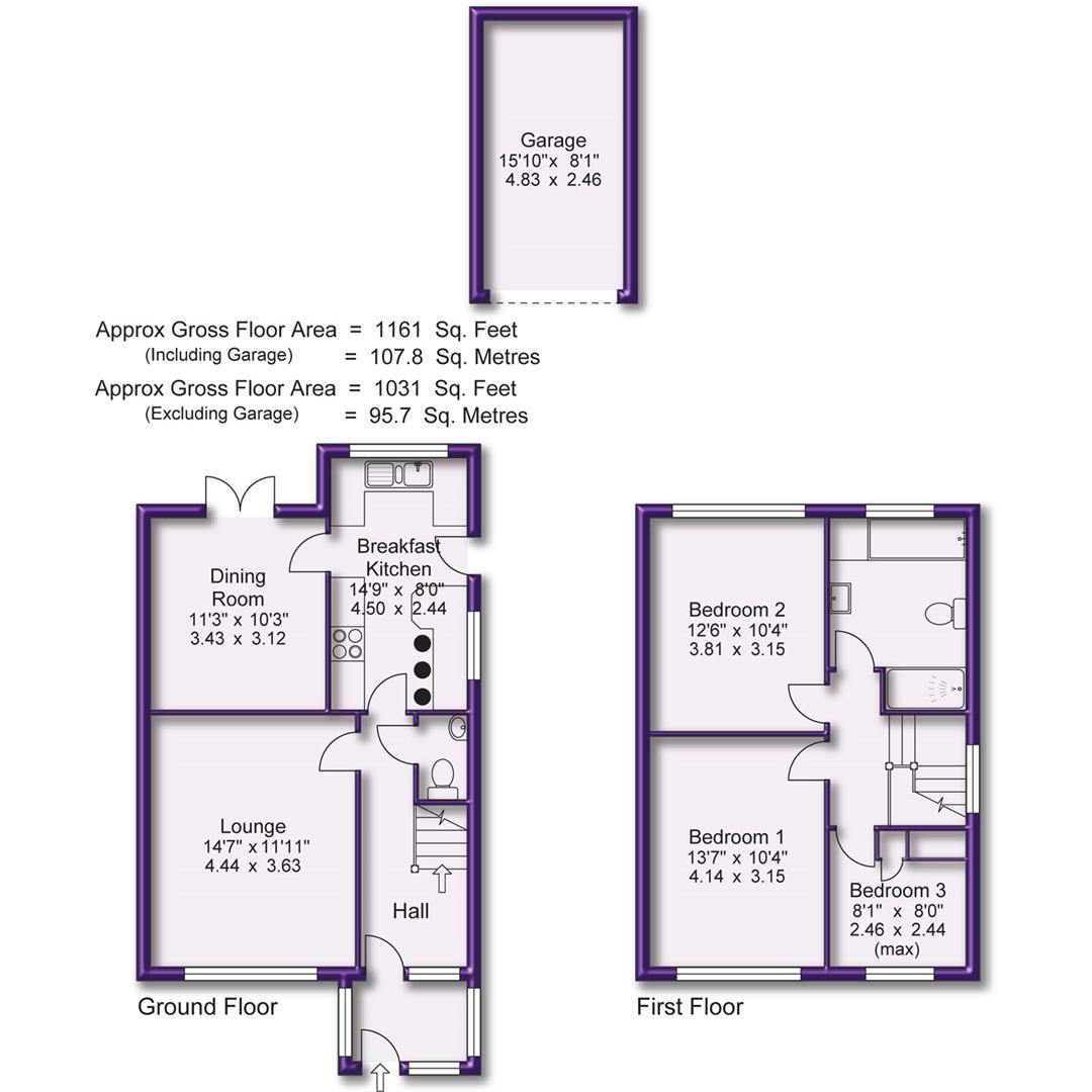 3 bed detached house for sale in Grove Lane, Altrincham - Property Floorplan
