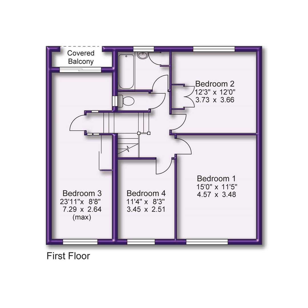 4 bed detached house for sale in Harboro Road, Sale - Property Floorplan